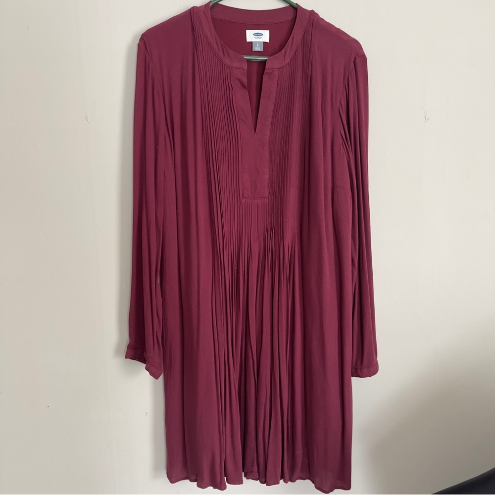 Old Navy Burgundy Long Sleeve Tunic
